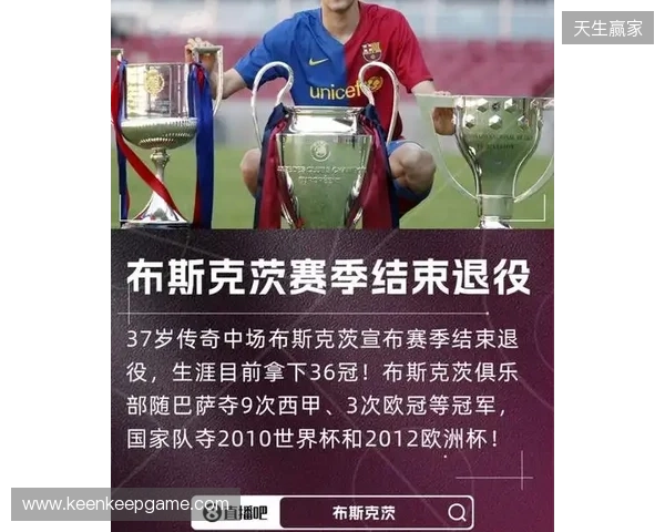 特尔施特根社媒祝贺布斯克茨:以一座冠军结束征程,太棒了 特尔施特根社媒祝贺布斯克茨:以一座冠军结束征程,太棒了